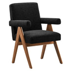 Chaise de salle à manger Lyra en tissu bouclé – Lot de 2