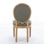 Chaises de salle à manger modernes du milieu du siècle, lot de 4, chaises de salle à manger haut de gamme en cuir PU touffeté avec garniture cloutée et pieds en bois massif