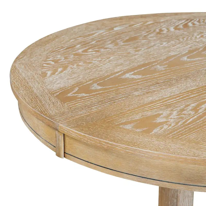 Table de salle à manger Nestfair de style rétro avec plateau extensible - S.O.