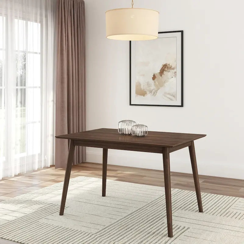 Table à manger moderne du milieu du siècle avec plateau et poutres - 48