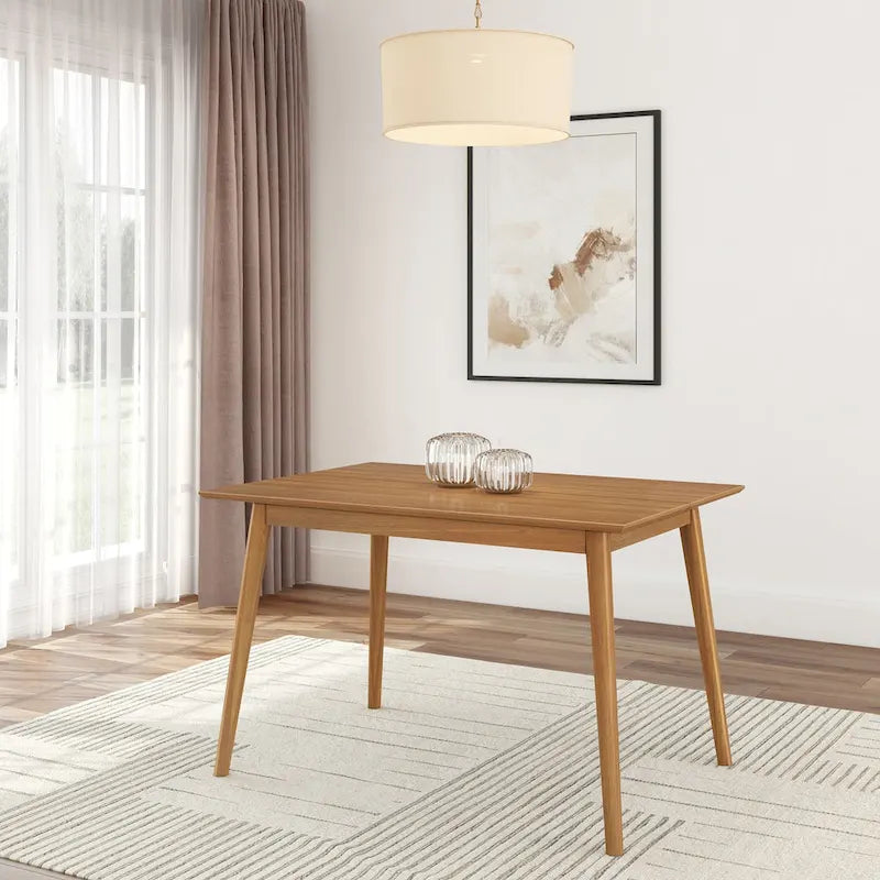 Table à manger moderne du milieu du siècle avec plateau et poutres - 48