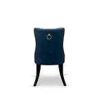 East West Furniture – Ensemble de salle à manger avec une table rectangulaire et des chaises rembourrées, noir (options de pièces)