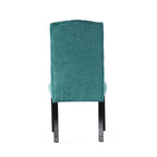 Lot de 2 chaises de salle à manger tapissées en tissu avec pieds en bois