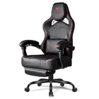 Chaise de jeu BOSSIN grande taille 400 lb avec repose-pieds, chaise de jeu vidéo ergonomique pour adultes avec appuie-tête et oreiller lombaire
