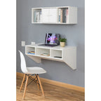Bureau d'ordinateur mural