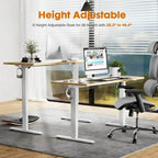 Bureau assis-debout électrique réglable en hauteur, bureau d'ordinateur ergonomique assis-debout, 55 x 24