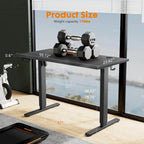 Bureau assis-debout électrique réglable en hauteur, bureau d'ordinateur ergonomique assis-debout, 55 x 24