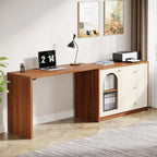 Bureau d'ordinateur réversible en L de 47 pouces pour bureau à domicile