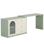 Bureau d'ordinateur réversible en L de 47 pouces pour bureau à domicile