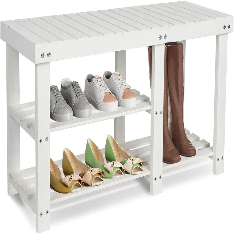 Banc à chaussures pour entrée - 33,5P x 11,02L x 17,7H