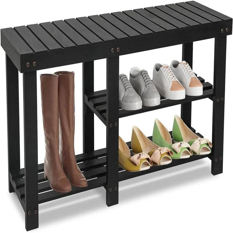 Banc à chaussures pour entrée - 33,5P x 11,02L x 17,7H