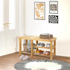 Banc à chaussures pour entrée - 33,5P x 11,02L x 17,7H