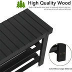 Banc à chaussures pour entrée - 33,5P x 11,02L x 17,7H