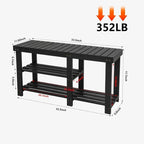Banc à chaussures pour entrée - 33,5P x 11,02L x 17,7H