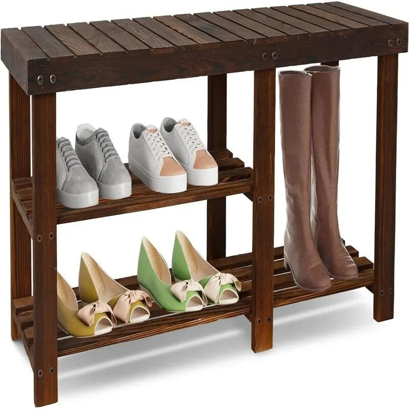 Banc à chaussures pour entrée - 33,5P x 11,02L x 17,7H