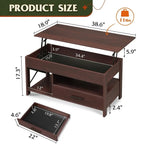 Table Basse Relevable - 18,9P x 38,58L x 17,83H