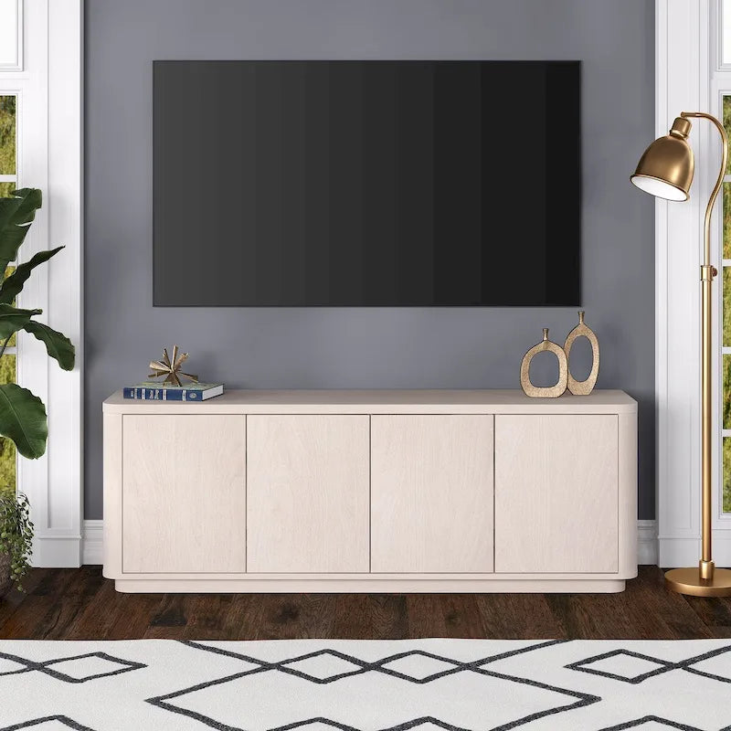 Meuble TV rectangulaire Plympton pour téléviseurs jusqu'à 75 po - 68 po de large