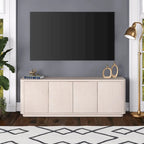 Meuble TV rectangulaire Plympton pour téléviseurs jusqu'à 75 po - 68 po de large