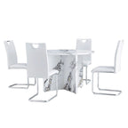 Ensemble de salle à manger rond 5 pièces