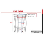 Table d'appoint de style traditionnel