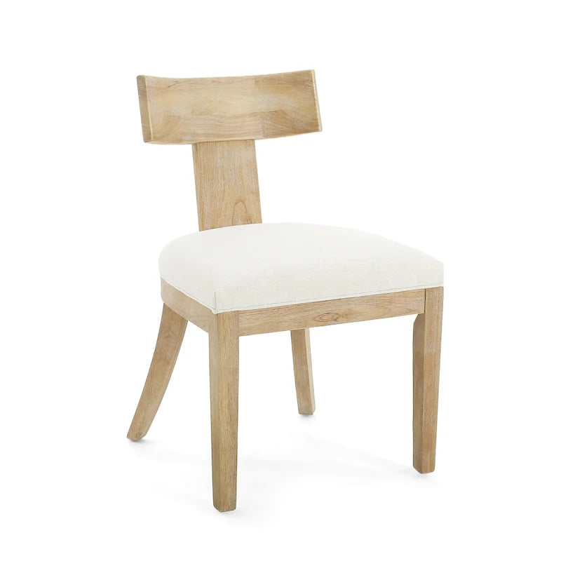 Chaises de salle à manger rembourrées Fescue avec dossier à lattes en hévéa (lot de 2) par Christopher Knight Home