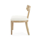 Chaises de salle à manger rembourrées Fescue avec dossier à lattes en hévéa (lot de 2) par Christopher Knight Home