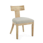 Chaises de salle à manger rembourrées Fescue avec dossier à lattes en hévéa (lot de 2) par Christopher Knight Home