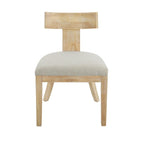 Chaises de salle à manger rembourrées Fescue avec dossier à lattes en hévéa (lot de 2) par Christopher Knight Home
