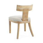 Chaises de salle à manger rembourrées Fescue avec dossier à lattes en hévéa (lot de 2) par Christopher Knight Home