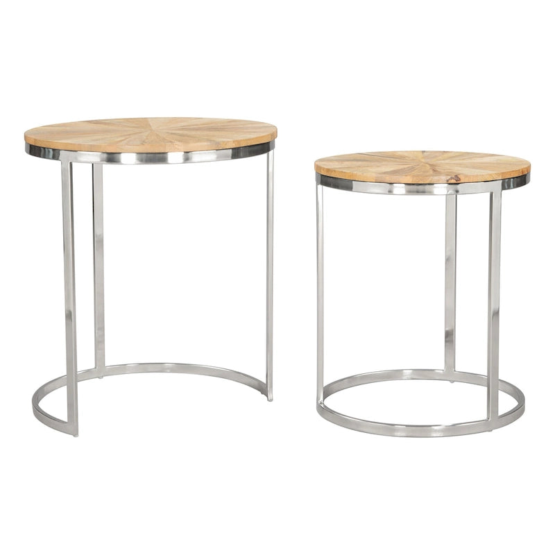 Tables gigognes Bari naturel