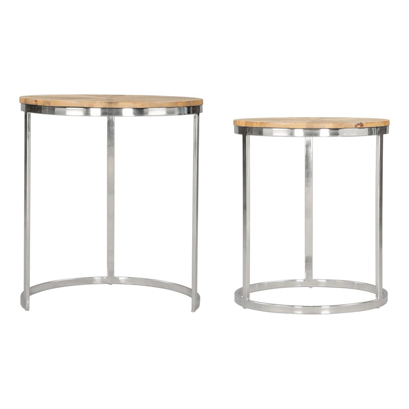 Tables gigognes Bari naturel