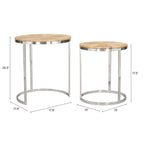 Tables gigognes Bari naturel