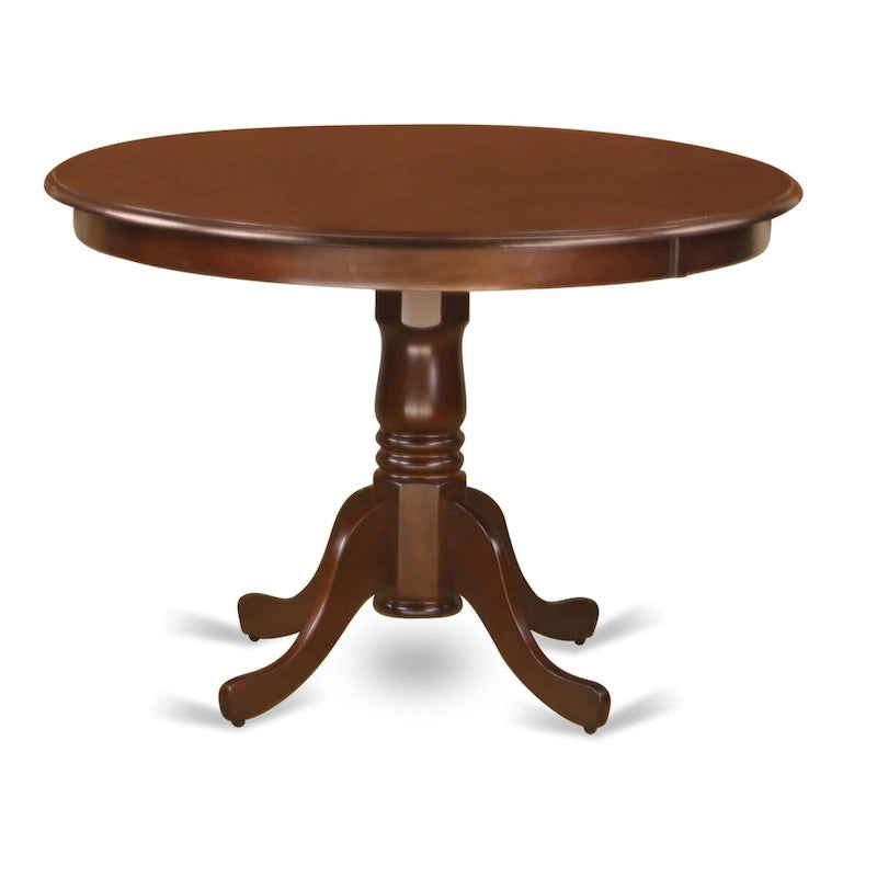East West Furniture – Ensemble de salle à manger avec table ronde et chaises rembourrées, acajou (options de pièces)