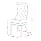 East West Furniture – Ensemble de salle à manger avec table ronde et chaises rembourrées, acajou (options de pièces)