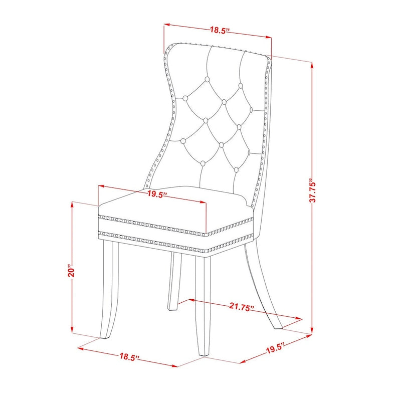 East West Furniture – Ensemble de salle à manger avec table ronde et chaises rembourrées, acajou (options de pièces)