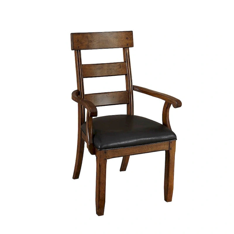 Chaises avec accoudoirs Simply Solid Kern en bois massif (Lot de 2)