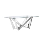 Table à manger en verre