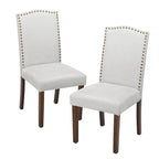 Chaises de salle à manger rembourrées modernes, lot de 2