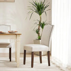 Chaises de salle à manger rembourrées modernes, lot de 2