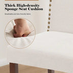 Chaises de salle à manger rembourrées modernes, lot de 2