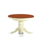 Ensemble de salle à manger 5 pièces East West Furniture - une table de salle à manger ovale et 4 chaises de cuisine, coloris crème et cerise