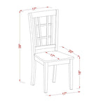 Ensemble de salle à manger 5 pièces East West Furniture - une table de salle à manger ovale et 4 chaises de cuisine, coloris crème et cerise