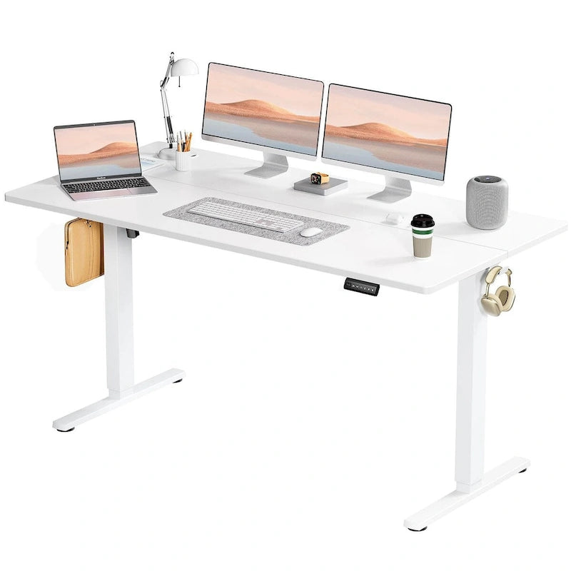 Bureau d'ordinateur ergonomique réglable en hauteur électriquement