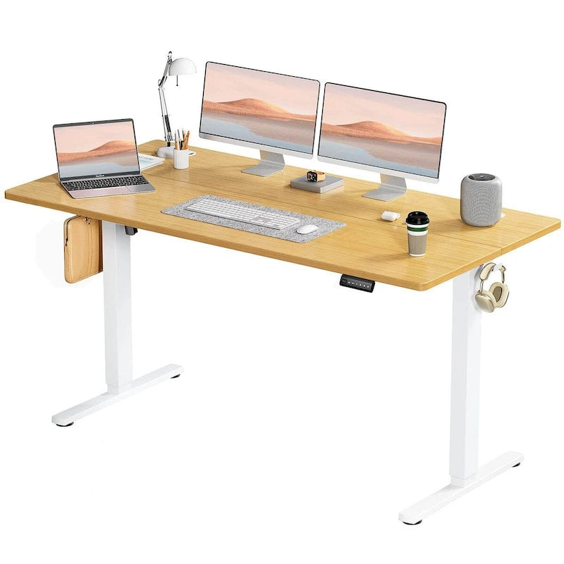 Bureau d'ordinateur ergonomique réglable en hauteur électriquement