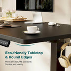 Bureau d'ordinateur ergonomique réglable en hauteur électriquement