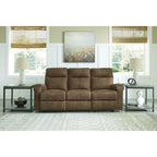 Signature Design by  Edenwold Brown Reclining Sofa - 86 W x 40 D x 40 H