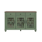 Buffet bahut de cuisine de style vintage de 55 po avec tiroirs - 55 po de largeur
