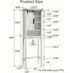 Meuble de rangement de style ferme au-dessus des toilettes, armoire au-dessus des toilettes