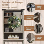 Meuble de rangement de style ferme au-dessus des toilettes, armoire au-dessus des toilettes