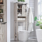 Meuble de rangement de style ferme au-dessus des toilettes, armoire au-dessus des toilettes
